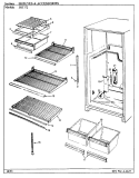 SHELVES & ACCESSORIES Diagram and Parts List for JRT172R AJ21A Admiral Refrigerator