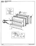 FREEZER DOOR Diagram and Parts List for JRT172R AJ21A Admiral Refrigerator