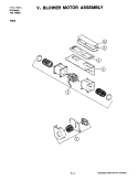 BLOWER MOTOR ASSEMBLY Diagram and Parts List for M406  Jenn-Air Microwave Oven Combo