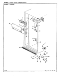 FRESH FOOD COMPARTMENT Diagram and Parts List for JRSD226 CQ32A Admiral Refrigerator