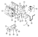 INTERNAL CONTROLS Diagram and Parts List for M125B2  Magic Chef Microwave