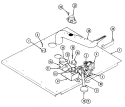 INTERNAL CONTROLS - LOWER Diagram and Parts List for WM227W  Jenn-Air Microwave Oven Combo