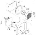 BLOWER MOTOR (LOWER CONVECTION) Diagram and Parts List for WM227W  Jenn-Air Microwave Oven Combo