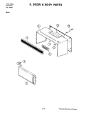DOOR \ BODY (M426) Diagram and Parts List for M426  Jenn-Air Microwave Oven Combo