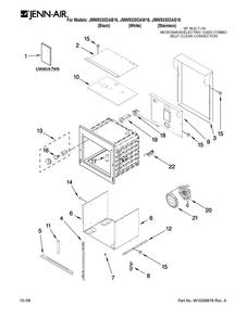 Oven Parts Diagram and Parts List for JMW9330DAB16  Jenn-Air Microwave Oven Combo