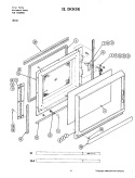 DOOR Diagram and Parts List for M130  Jenn-Air Microwave