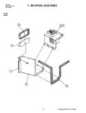 BLOWER ASSEMBLY Diagram and Parts List for M130  Jenn-Air Microwave