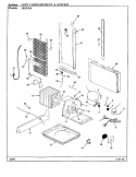 UNIT COMPARTMENT & SYSTEM Diagram and Parts List for JRSD246 BQ81A Admiral Refrigerator