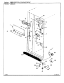 FRESH FOOD COMPARTMENT Diagram and Parts List for JRSD246 BQ81A Admiral Refrigerator