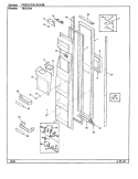 FREEZER DOOR Diagram and Parts List for JRSD246 BQ81A Admiral Refrigerator