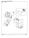ICE & WATER DISPENSER Diagram and Parts List for JRSD246 BQ81A Admiral Refrigerator