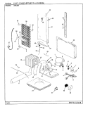 UNIT COMPARTMENT & SYSTEM Diagram and Parts List for JRS203 BQ01C Jenn-Air Refrigerator
