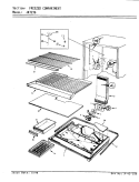 FREEZER COMPARTMENT Diagram and Parts List for JRT236 AJ95C Jenn-Air Refrigerator
