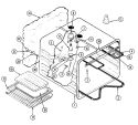 OVEN LINER Diagram and Parts List for SCE4340B-C  Jenn-Air Range