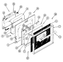 DOOR Diagram and Parts List for SCE4340B-C  Jenn-Air Range
