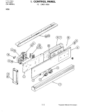 Part Location Diagram of 704264 Whirlpool Control Panel