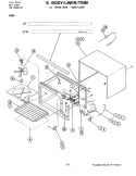 BODY - LINER / TRIM - UPPER OVEN Diagram and Parts List for W266  Jenn-Air Microwave Oven Combo