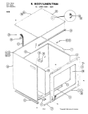 BODY - LINER / TRIM - LOWER OVEN Diagram and Parts List for W266  Jenn-Air Microwave Oven Combo