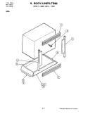 BODY - LINER / TRIM - UPPER & LOWER OVEN Diagram and Parts List for W266  Jenn-Air Microwave Oven Combo
