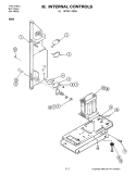 INTERNAL CONTROLS - UPPER Diagram and Parts List for W266  Jenn-Air Microwave Oven Combo