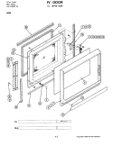 DOOR - UPPER OVEN Diagram and Parts List for W266  Jenn-Air Microwave Oven Combo