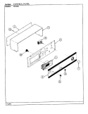 CONTROL PANEL Diagram and Parts List for WG206  Jenn-Air Wall Oven