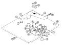 INTERNAL CONTROLS Diagram and Parts List for W146-C  Jenn-Air Wall Oven