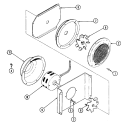 BLOWER MOTOR (CONVECTION) Diagram and Parts List for W146-C  Jenn-Air Wall Oven