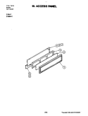 ACCESS PANEL Diagram and Parts List for S156W-C  Jenn-Air Wall Oven