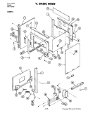 BASIC BODY Diagram and Parts List for S156W-C  Jenn-Air Wall Oven