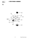 ESCUTCHEON ASSEMBLY Diagram and Parts List for C236-C  Jenn-Air Cooktop