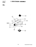 ESCUTCHEON ASSEMBLY (C236W, W - C, NGW) Diagram and Parts List for C236NGW  Jenn-Air Cooktop