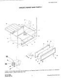 UNIQUE CABINET BASE PARTS Diagram and Parts List for F220  Jenn-Air Microwave