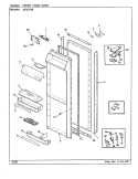 Part Location Diagram of 72048-12-WW Whirlpool PANEL, F.F. DOOR (WHT)
