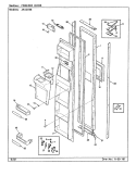 Part Location Diagram of 72046-14-WW Whirlpool PANEL, FRZ. DOOR (WHT)