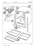 Part Location Diagram of 129624023 Whirlpool Leveling Leg