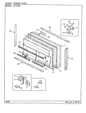 FREEZER DOOR Diagram and Parts List for JRTD226R BJ83A Admiral Refrigerator