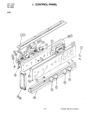 Part Location Diagram of 704263 Whirlpool Control Panel