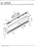 Part Location Diagram of Y04100037 Whirlpool Control Panel With Touch Pad - Black