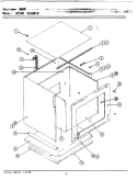 BODY Diagram and Parts List for W156B  Jenn-Air Wall Oven