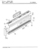 CONTROL PANEL (W156 - C & W156W - C) Diagram and Parts List for W156-C  Jenn-Air Wall Oven