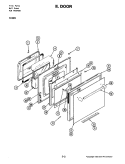 DOOR (W156W) Diagram and Parts List for W156W  Jenn-Air Wall Oven