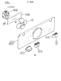 FAN - COOLING Diagram and Parts List for W188  Jenn-Air Wall Oven