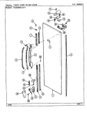 FRESH FOOD OUTER DOOR Diagram and Parts List for RSD2000CAE DM05A Maytag Refrigerator