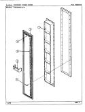 FREEZER INNER DOOR Diagram and Parts List for RSD2000CAE DM05A Maytag Refrigerator