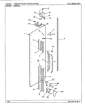 FRESH FOOD OUTER DOOR Diagram and Parts List for RSW24A BM81B Maytag Refrigerator