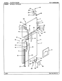 OUTER DOOR Diagram and Parts List for RTW22AL AH90B Maytag Refrigerator