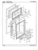 INNER DOOR Diagram and Parts List for RTW22A AH89D Maytag Refrigerator