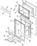 INNER DOOR Diagram and Parts List for RTD2300CAE DH94B Maytag Refrigerator
