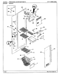 FREEZER COMPARTMENT Diagram and Parts List for RSD20A BM05A Maytag Refrigerator